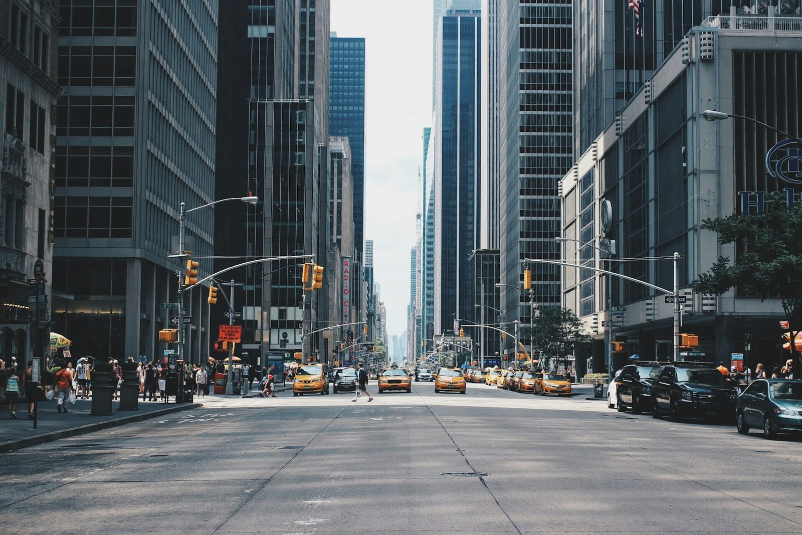 Downtown urban avenue